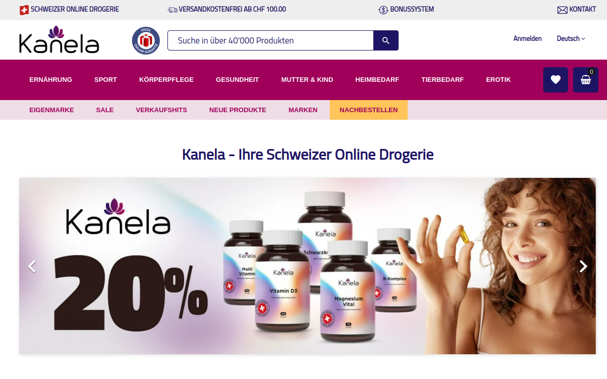 Kanela | Deine Schweizer Online Drogerie